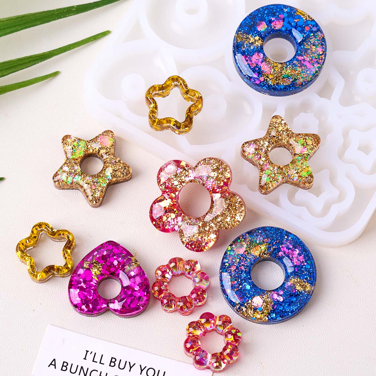 Resin Art Kit With Molds - Multifuntional Jewelry Silicone Mold DIY Handmade