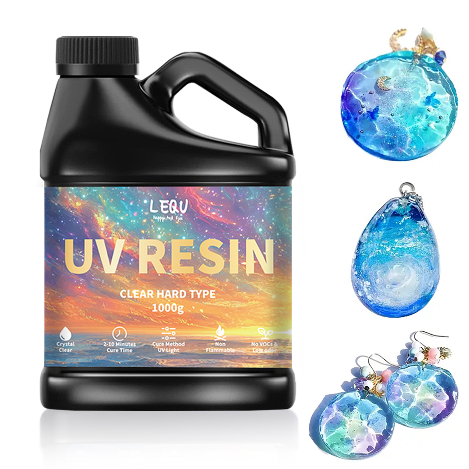 Resin Art Supplies - 100/200/500/1000g UV Epoxy Resin Glue High