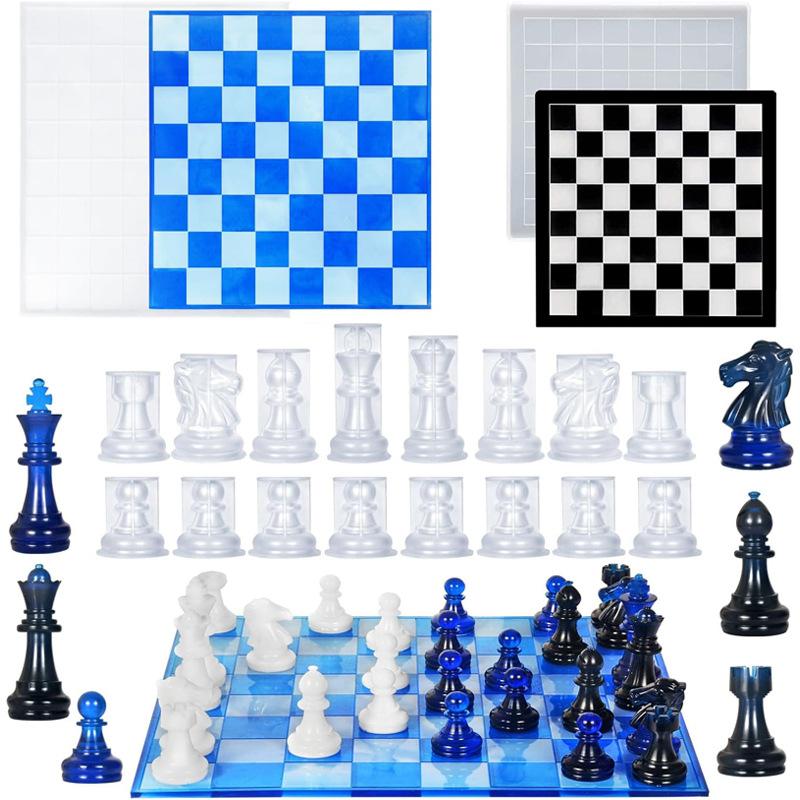 Resin Chess Set Mold With Ches - Resin Art Kit With Molds recension och pris