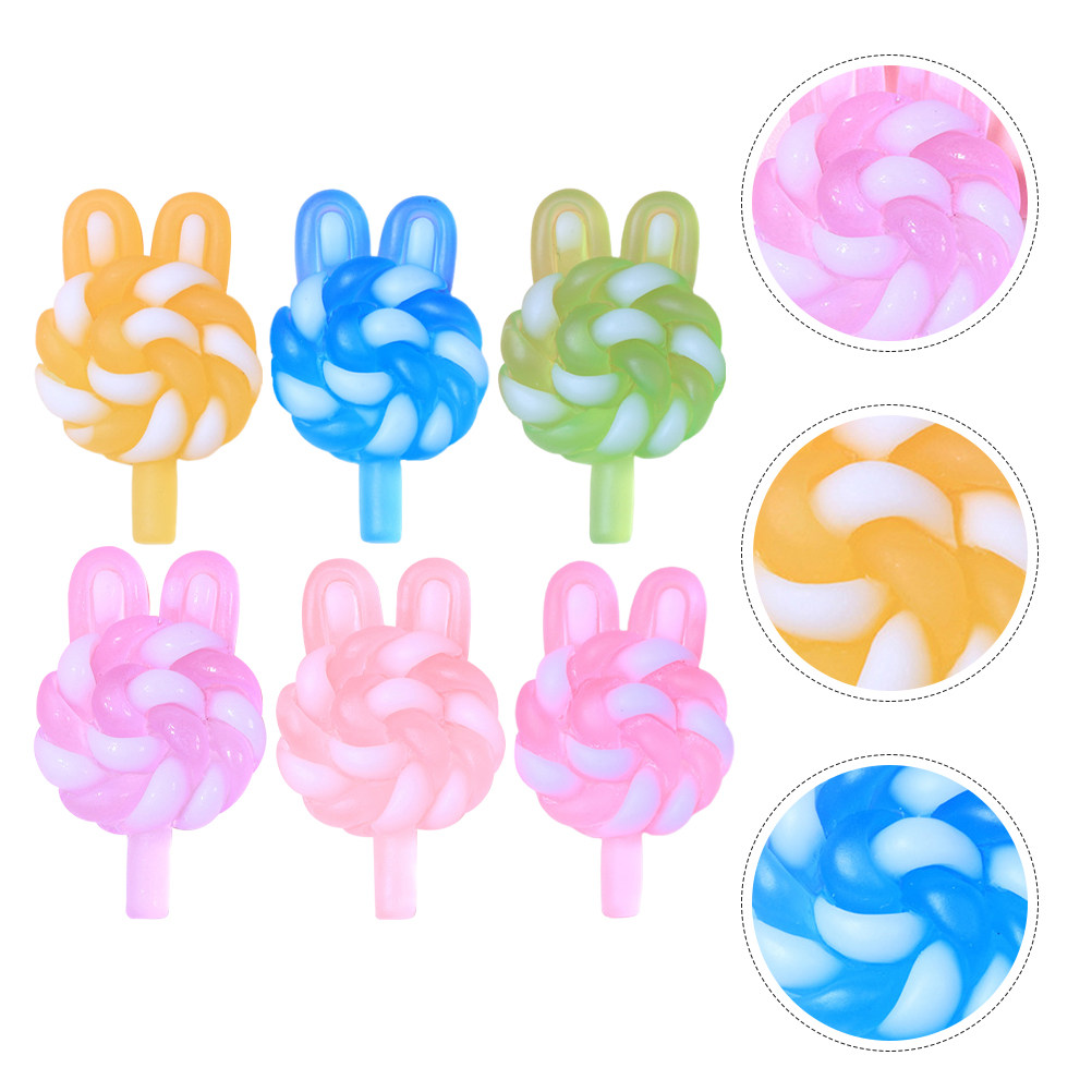 24Pcs Cute Cartoon Lollipop Ch - Resin Art Supplies recension och pris