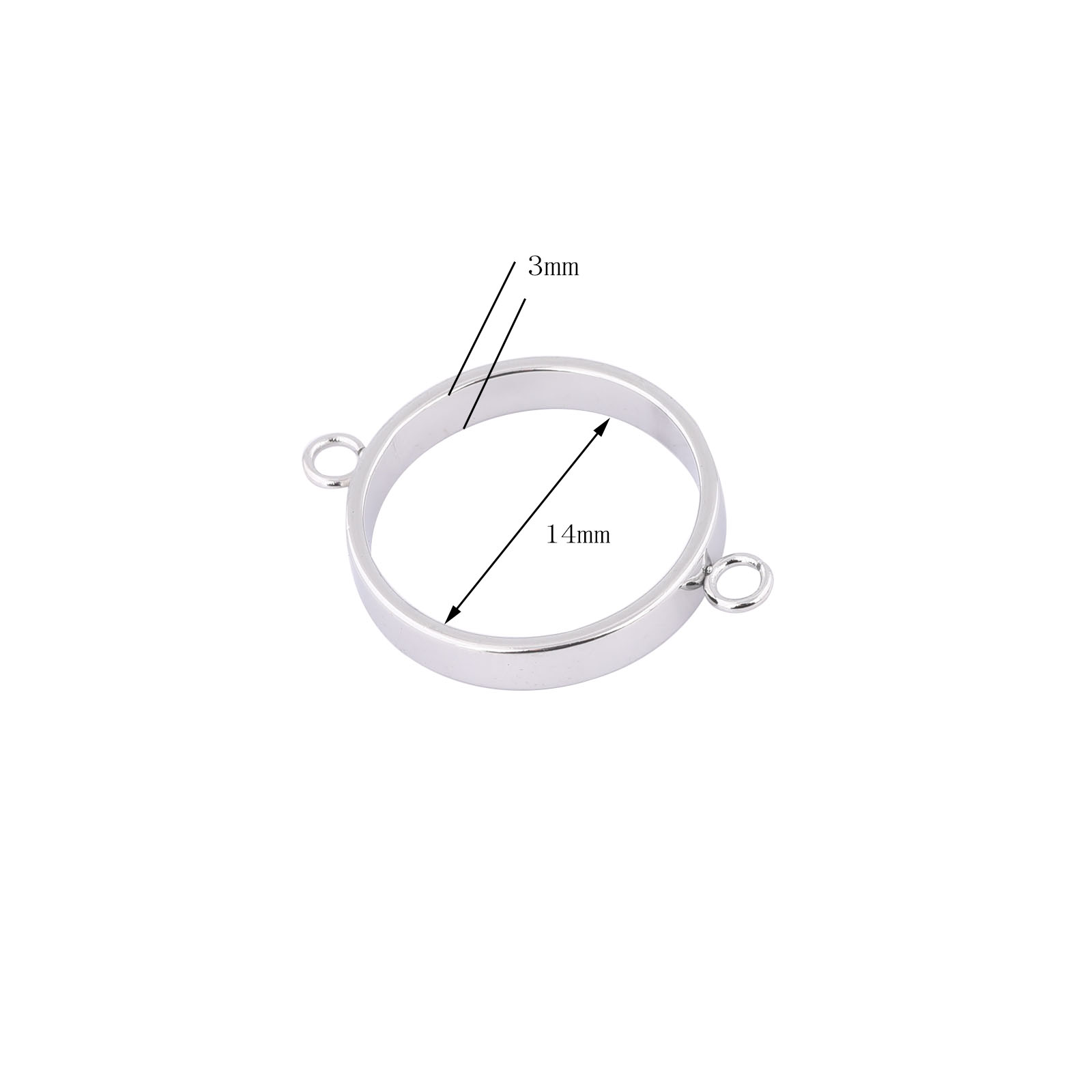 10pcs Stainless Steel 14mm Ope - Resin Art Bracelet recension och pris