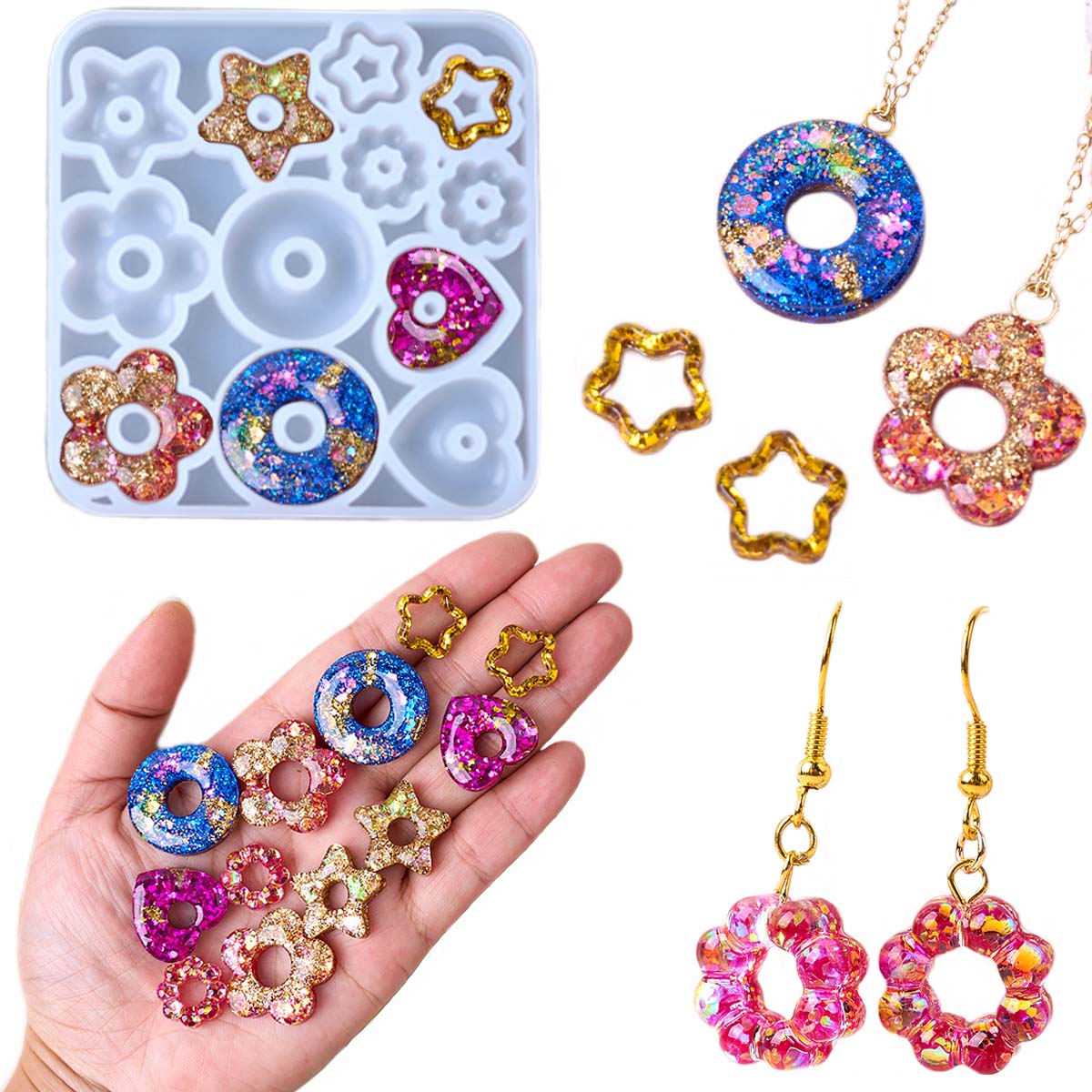 Multifuntional Jewelry Silicon - Resin Art Kit With Molds recension och pris