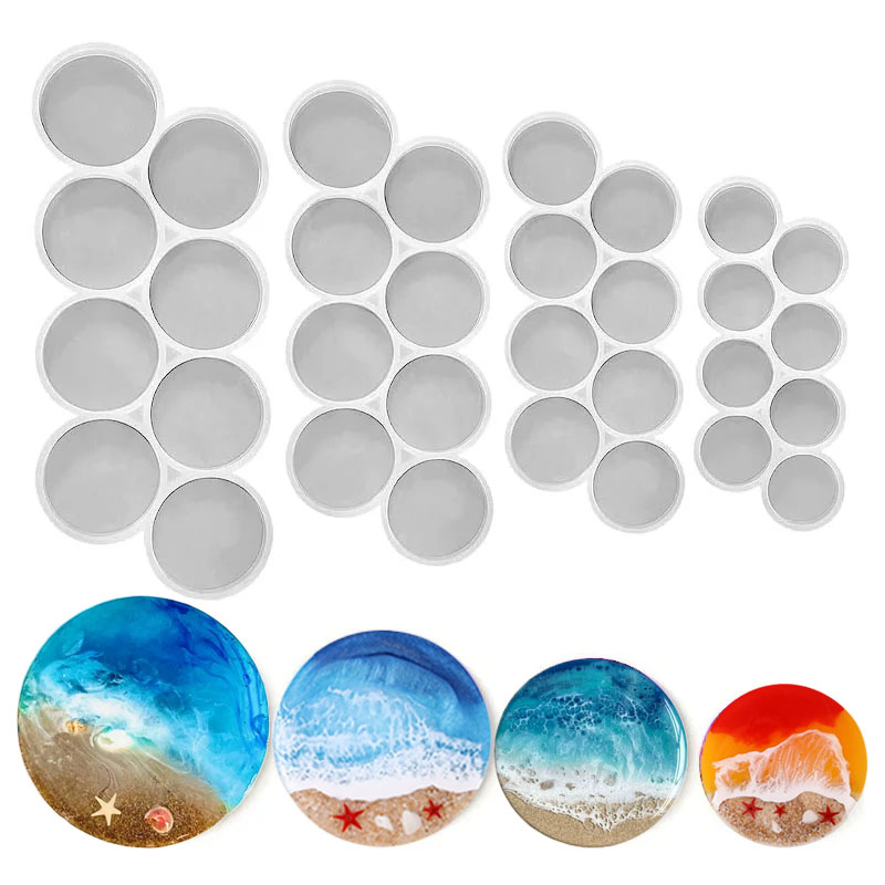 1.25-2 inch Circle Grip Round  - Resin Art Kit With Molds recension och pris