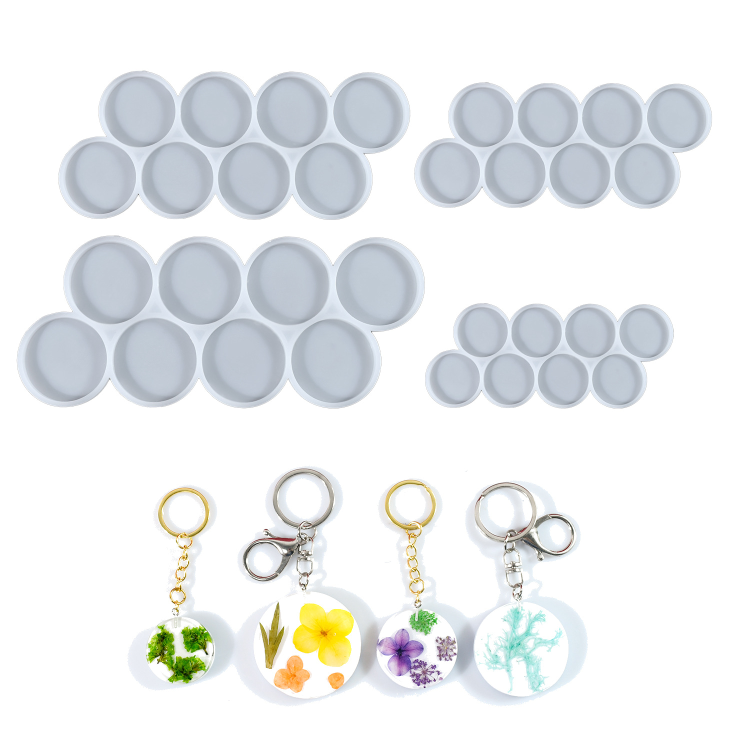 1.25-2 inch Circle Grip Round  - Resin Art Kit With Molds recension och pris