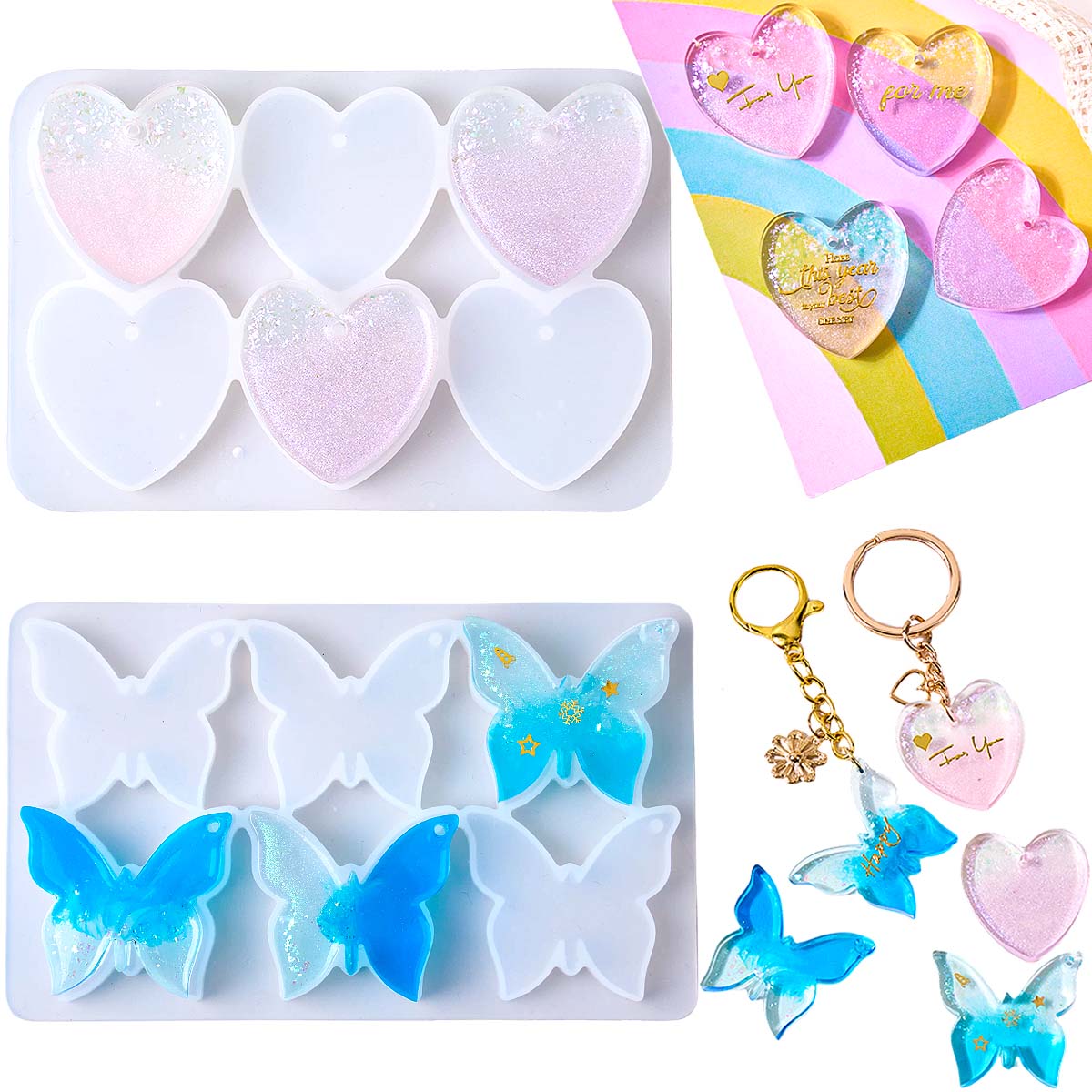 Six-hole with Holes Earring Si - Resin Art Kit With Molds recension och pris
