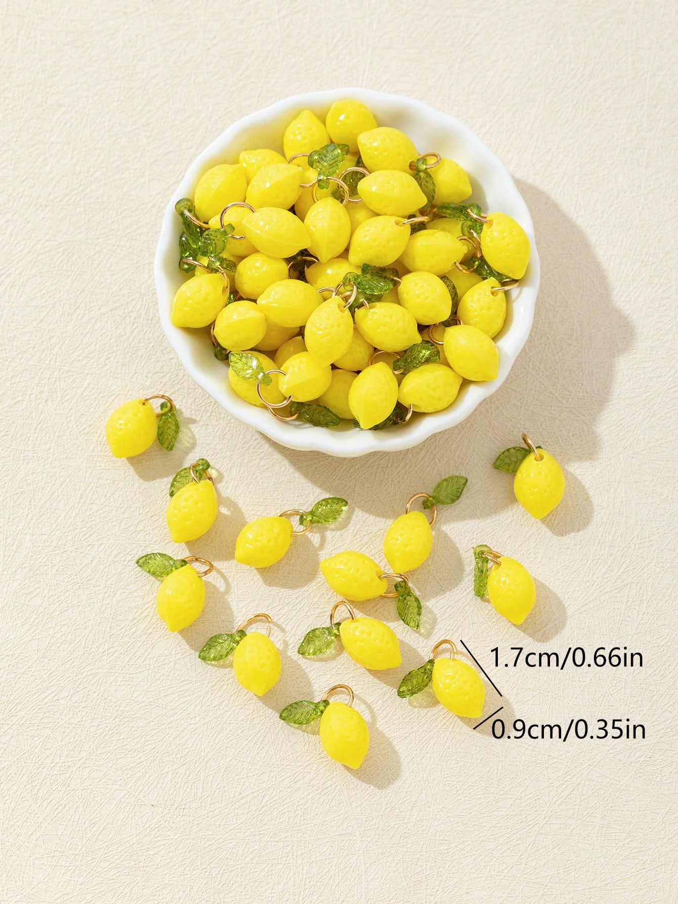 10Pcs 3D Lemon Resin Charms Pe - Resin Art Bracelet recension och pris