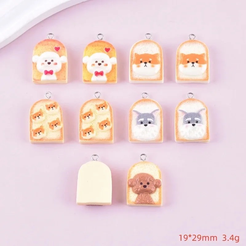 10Pcs Cute Toast Dog Resin Pen - Resin Art Supplies recension och pris