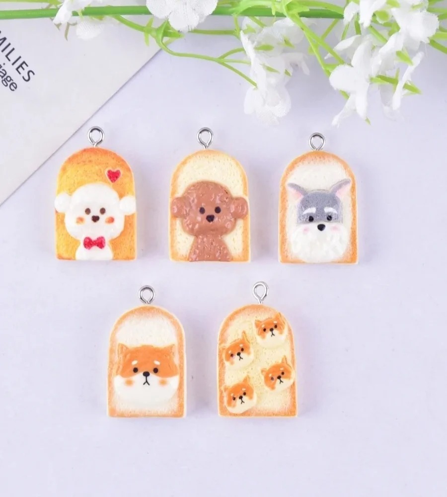 10Pcs Cute Toast Dog Resin Pen - Resin Art Supplies recension och pris