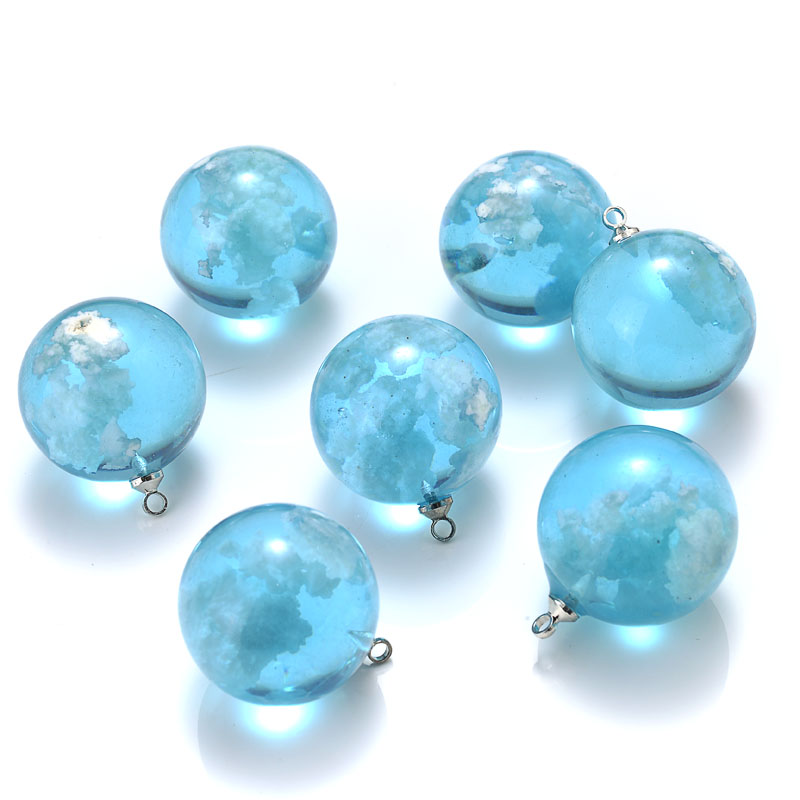 10Pcs Blue Round Bead Resin Pe - Resin Art Bracelet recension och pris