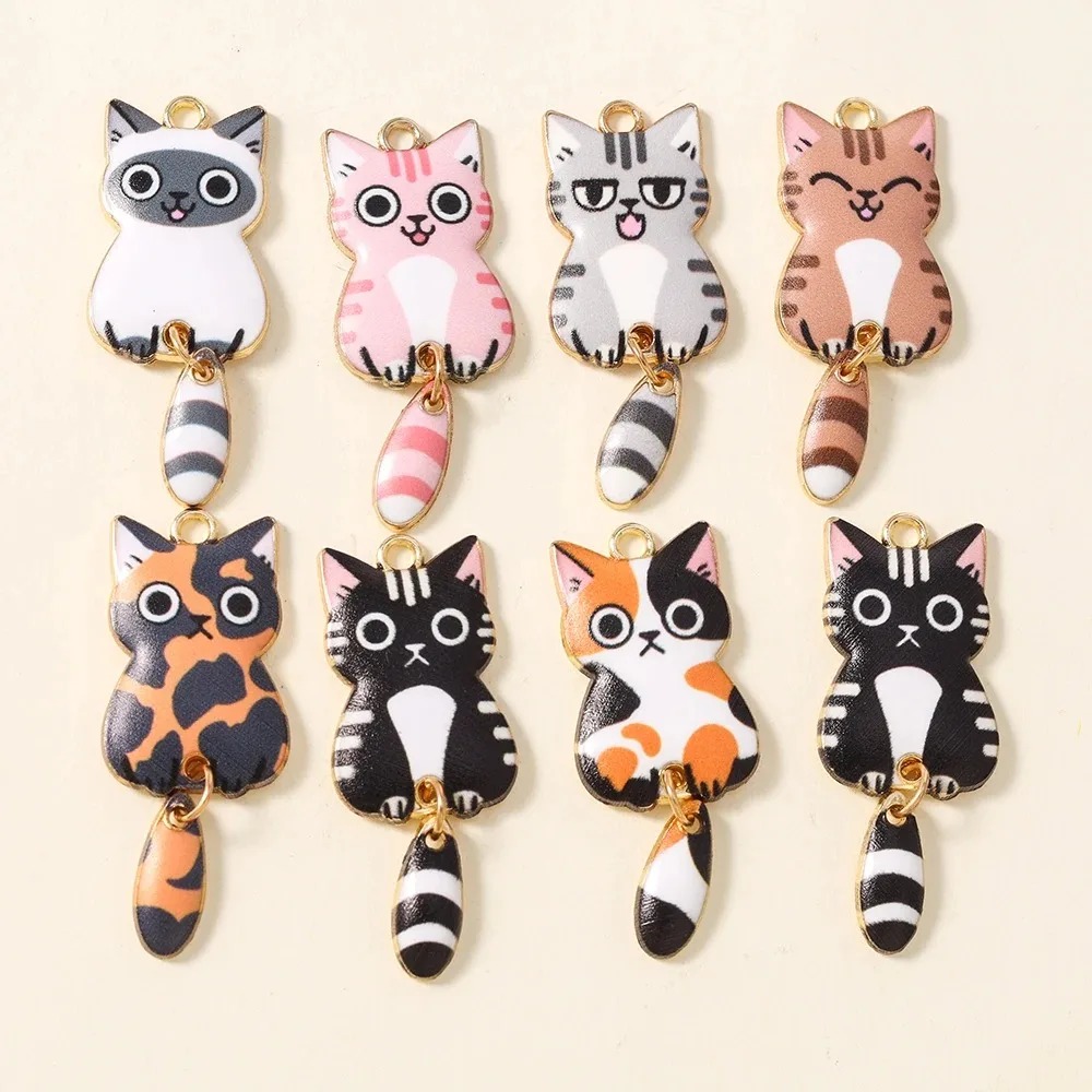 10Pcs 16×39mm Cute Cartoon Cat - Resin Art Supplies Near Me recension och pris