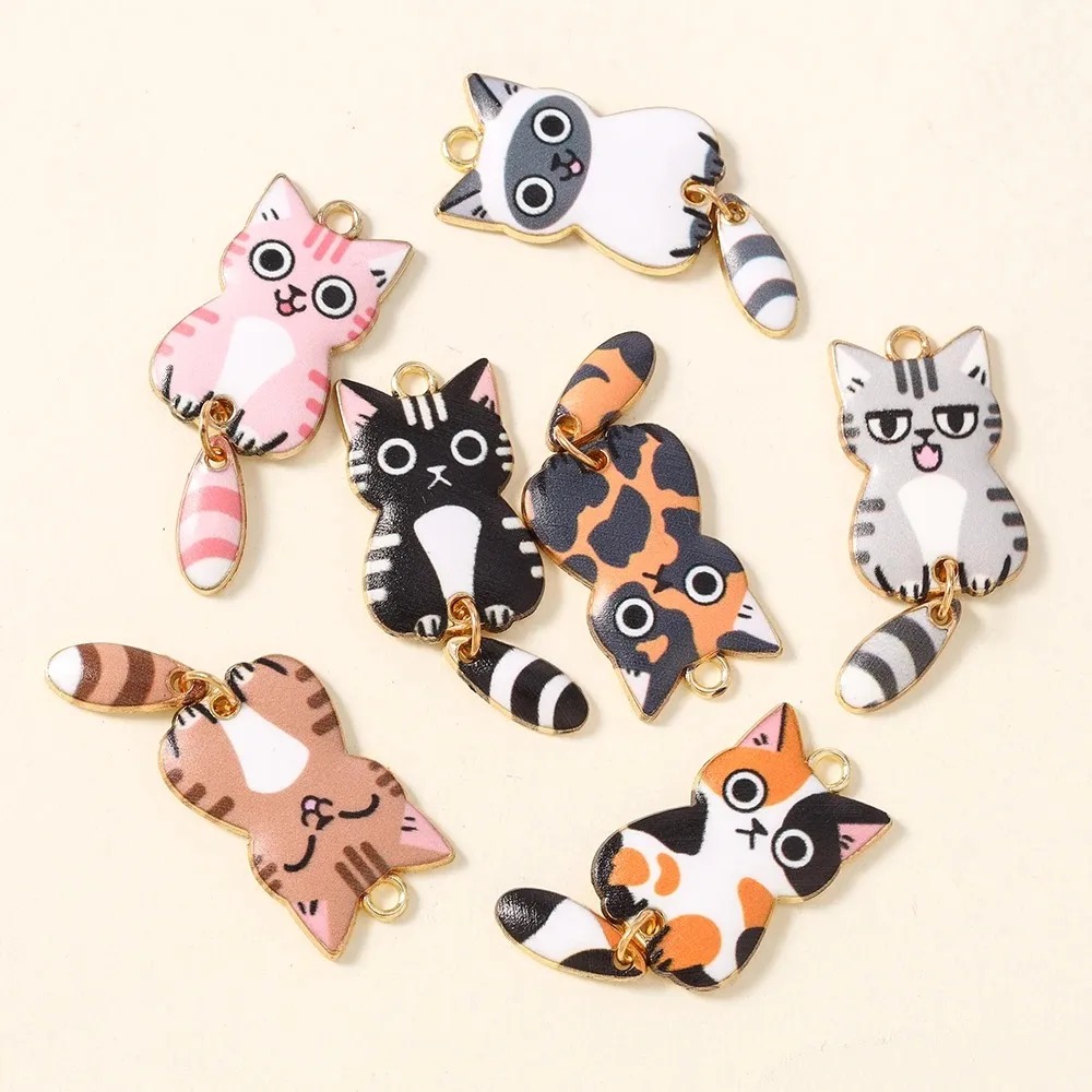 10Pcs 16×39mm Cute Cartoon Cat - Resin Art Supplies Near Me recension och pris