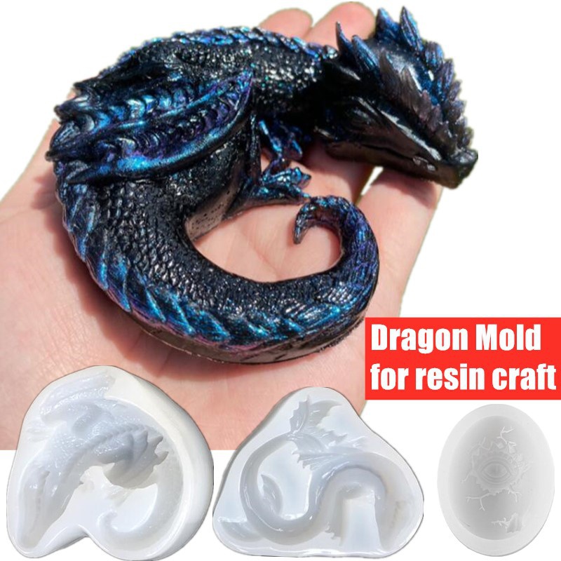 3 Styles Mirror Sleepy Dragon  - Resin Art Kit With Molds recension och pris