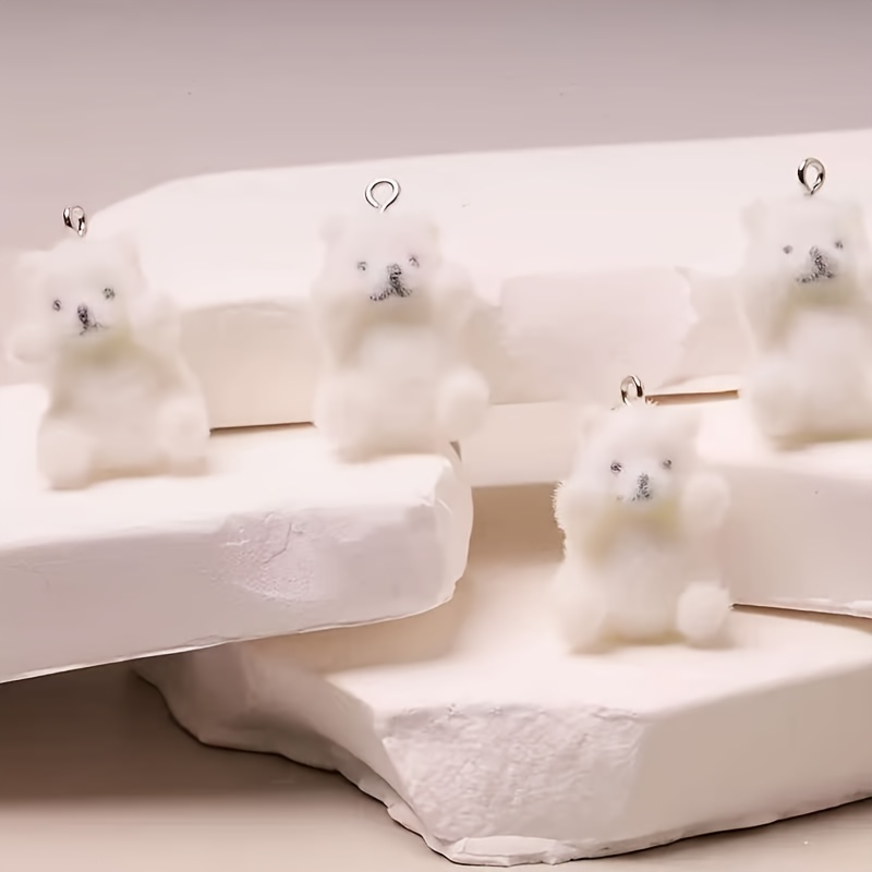 6Pcs Polar Bear Resin Charms C - Resin Art Supplies recension och pris