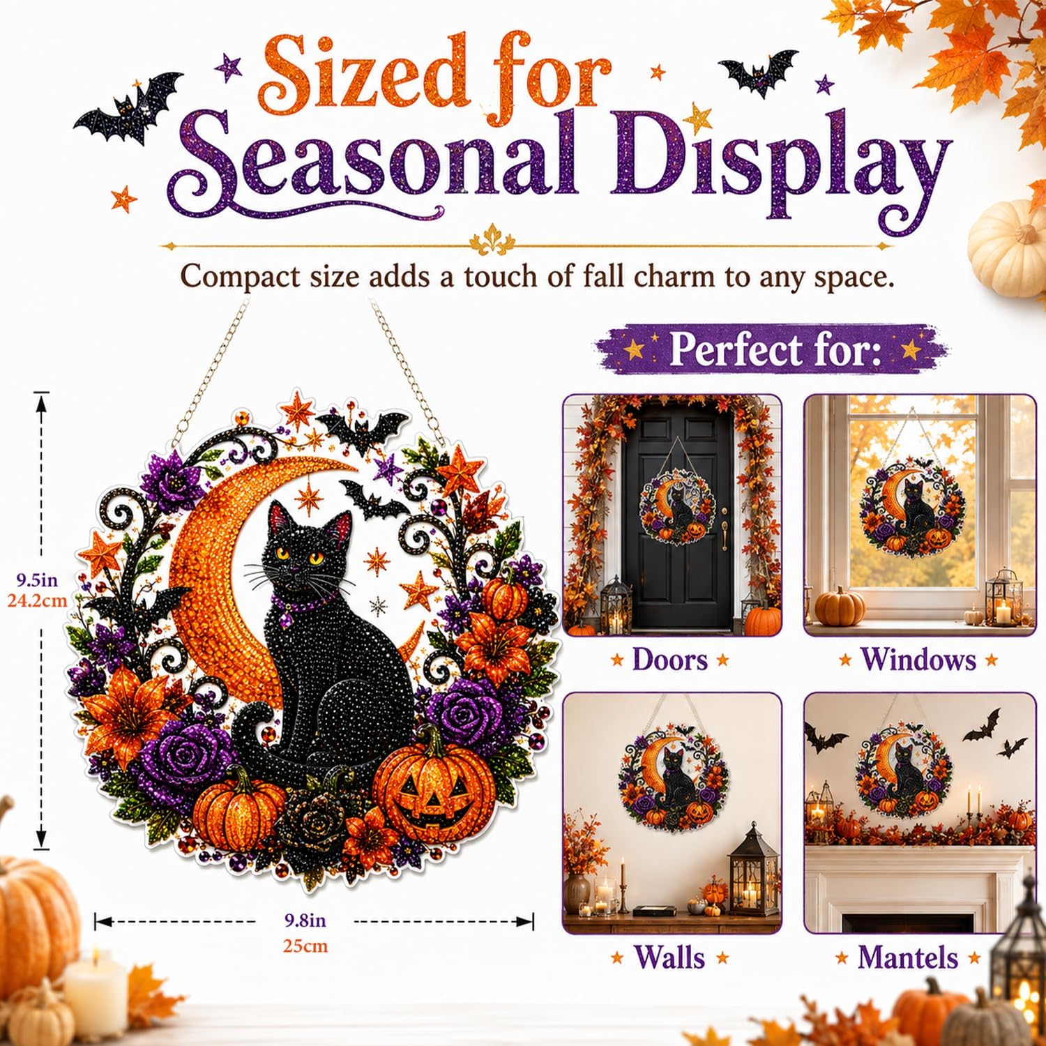 Halloween Pumpkins Diamond Art - Resin Art Of Flowers recension och pris