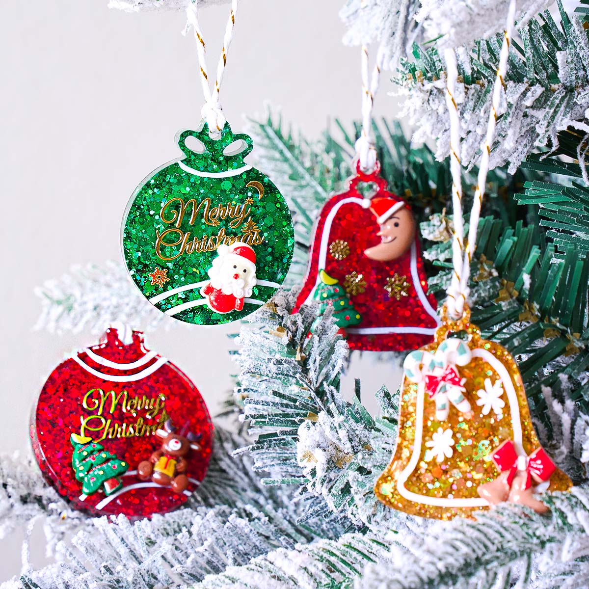 Xmas Tag Pendant Silicone Mold - Resin Art Kit With Molds recension och pris