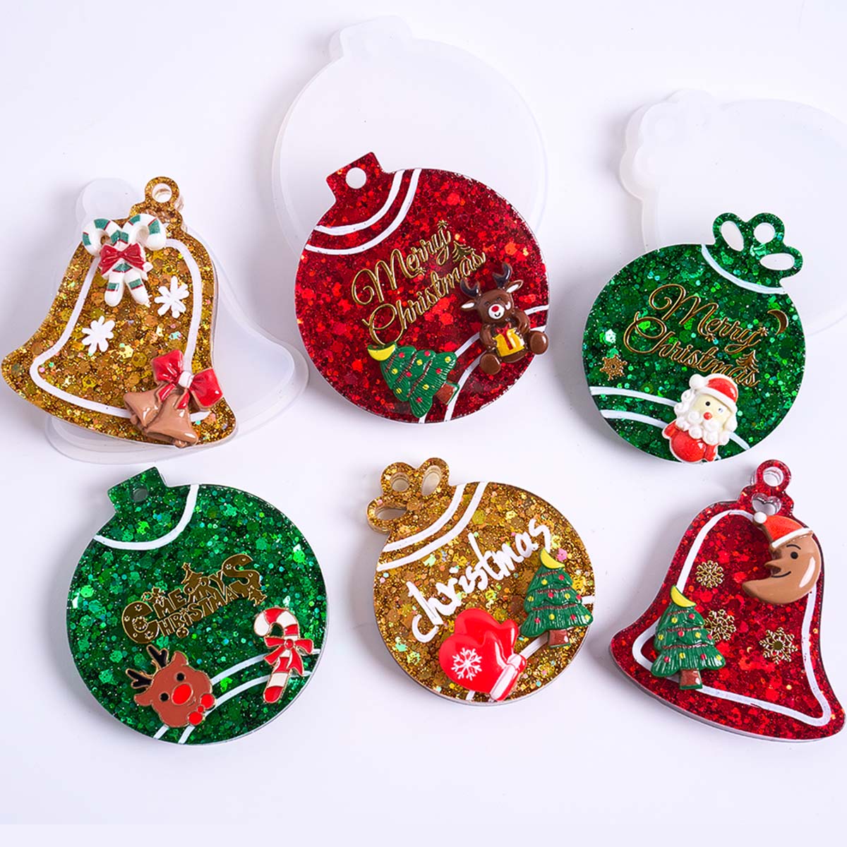 Xmas Tag Pendant Silicone Mold - Resin Art Kit With Molds recension och pris