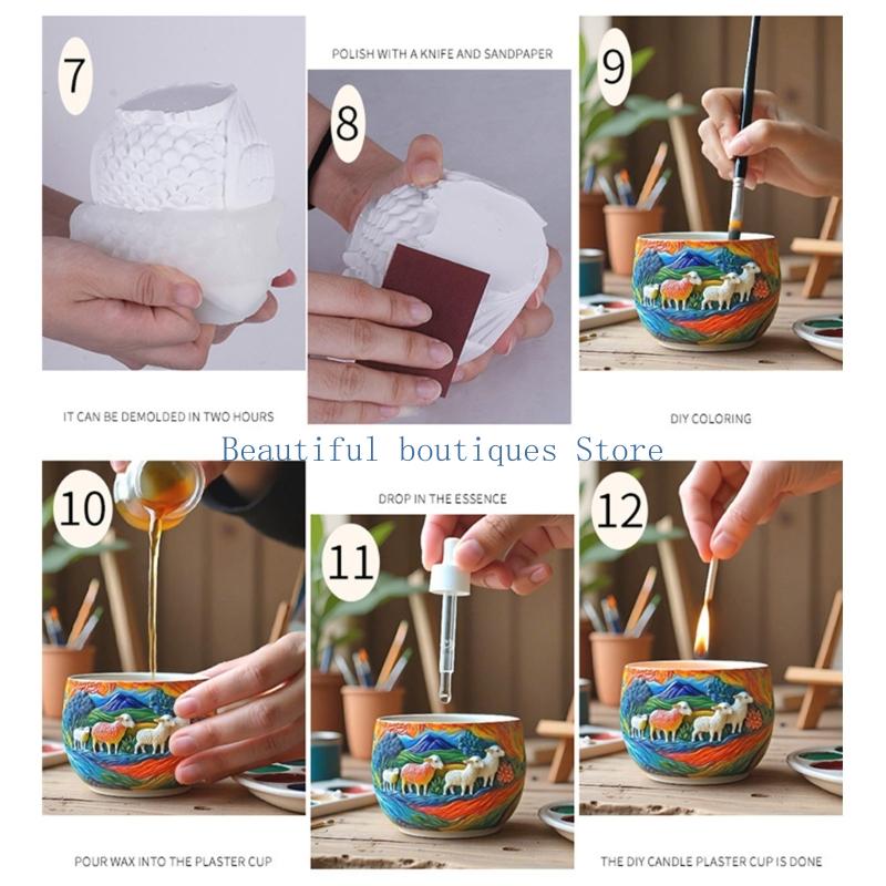 U4LF Reusable Silicone Goat Mo - Resin Art Unique Ideas recension och pris