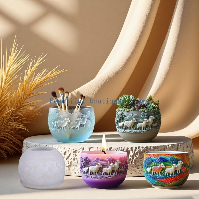 U4LF Reusable Silicone Goat Mo - Resin Art Unique Ideas recension och pris