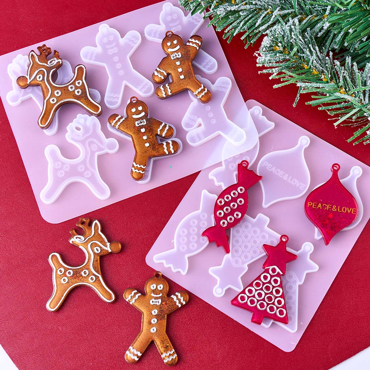 Christmas Series Earrings Pend - Resin Art Kit With Molds recension och pris