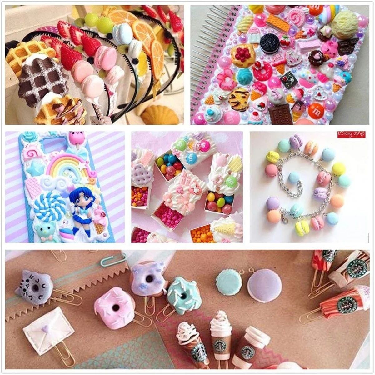 30pcs Random Candy Slime Charm - Resin Art Supplies recension och pris