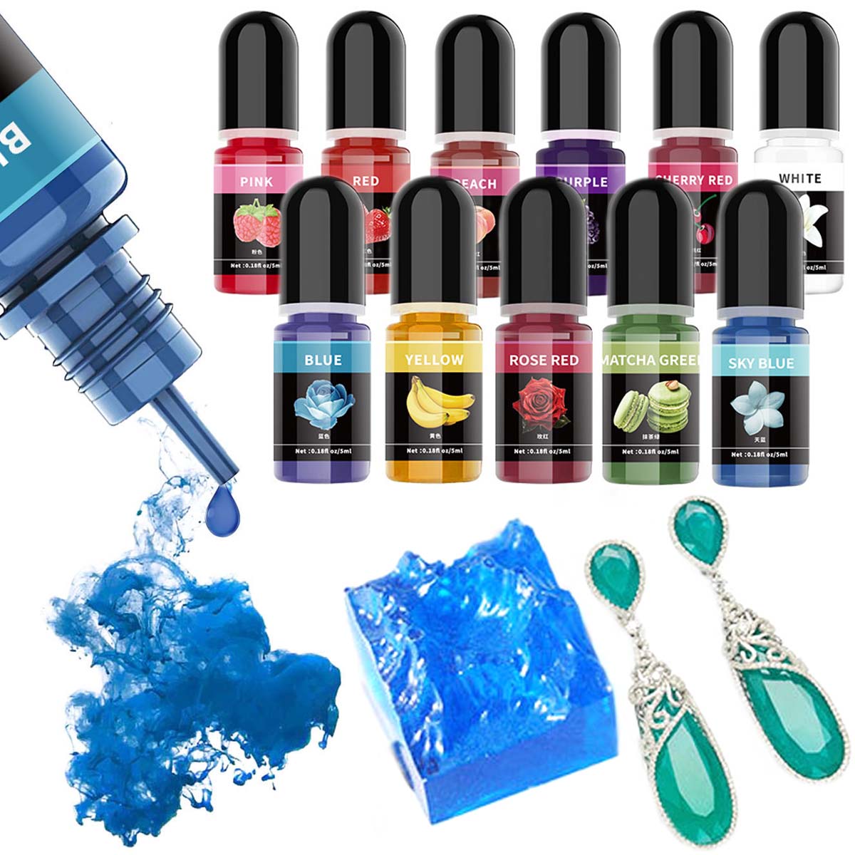 5ml/Bottle Epoxy Resin Pigment - Resin Art And Jewelry recension och pris