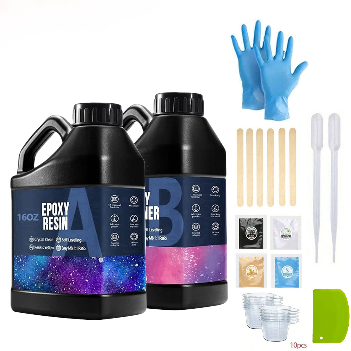 1000ml Crystal Clear Epoxy Res - Resin Art And Jewelry recension och pris